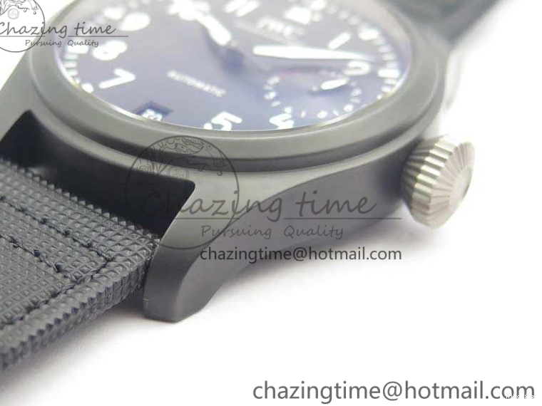 MIROTIME 0815 Big Pilot Real PR IW502001 Real Ceramic ZF 1:1 Best Edition On Black Calfskin Strap A51111 V Seasonal 7227